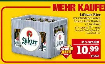 Marktkauf Lübzer bier Angebot