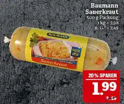 Marktkauf Baumann sauerkraut Angebot