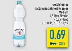 diska Gerolsteiner natürliches mineralwasser Angebot