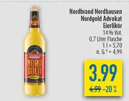 diska Nordbrand nordhausen nordgold advokat eierlikör Angebot