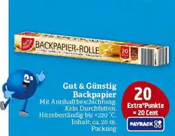 Marktkauf Gut & günstig backpapier Angebot