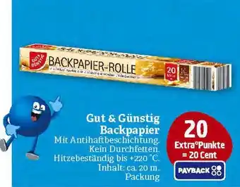 Marktkauf Gut & günstig backpapier Angebot