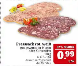 Marktkauf Presssack rot, weiß Angebot