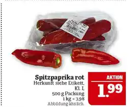 Marktkauf Spitzpaprika rot Angebot