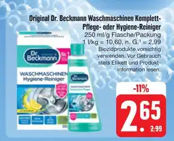 E-Center Dr. beckmann waschmaschinen komplett-pflege oder hygiene-reiniger Angebot