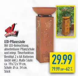 diska Tv werbung led-pflanzsäule Angebot