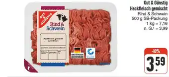 nah & gut Gut & günstig hackfleisch gemischt rind & schwein Angebot