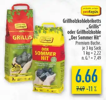 diska Profagus grillholzkohlebriketts grillis oder grillholzkohle der sommer hit Angebot