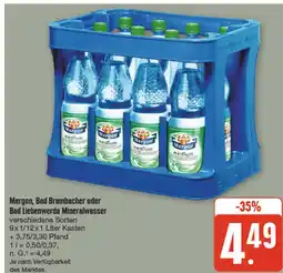 nah & gut Margon, bad brambacher oder bad liebenwerda mineralwasser Angebot