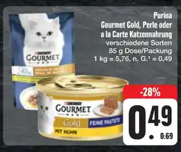 E-Center Purina gourmet gold, perle oder a la carte katzennahrung Angebot