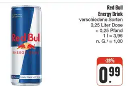 nah & gut Red bull energy drink Angebot