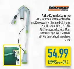 diska Brüder mannesmann akku-regenfasspumpe Angebot