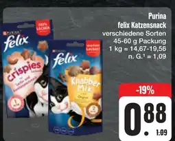 E-Center Purina felix katzensnack Angebot