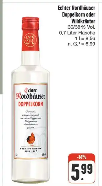 nah & gut Echter nordhäuser doppelkorn oder wildkräuter Angebot