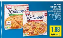 diska Dr. oetker ristorante pizza oder piccola Angebot