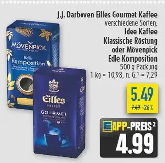 diska Mövenpick j.j. darboven eilles gourmet kaffee Angebot