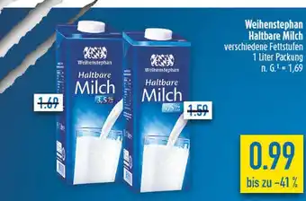 diska Weihenstephan haltbare milch Angebot