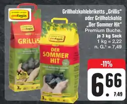 E-Center Profagus grillholzkohlebriketts grillis oder grillholzkohle der sommer hit Angebot