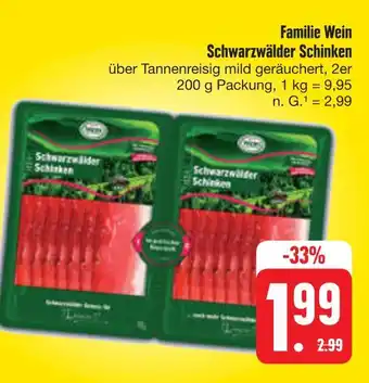 E-Center Familie wein schwarzwälder schinken Angebot