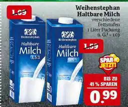 Marktkauf Weihenstephan haltbare milch Angebot