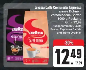 E-Center Lavazza caffè crema oder espresso Angebot