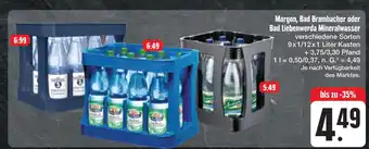 E-Center Margon, bad brambacher oder bad liebenwerda mineralwasser Angebot