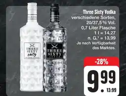 E-Center Three sixty three sixty vodka Angebot