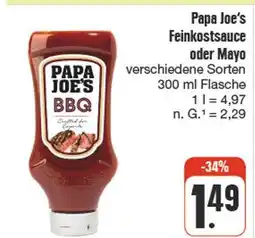 nah & gut Papa joe's feinkostsauce oder mayo Angebot