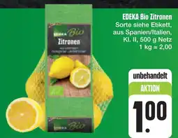 E-Center Edeka bio zitronen Angebot