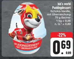 E-Center Kid´s world puddingdessert Angebot