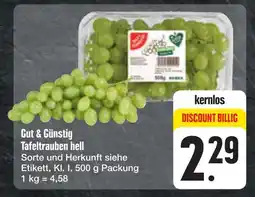 E-Center Gut & günstig tafeltrauben hell Angebot