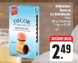 E-Center Debeukelaer decor on ice waffelbecher Angebot