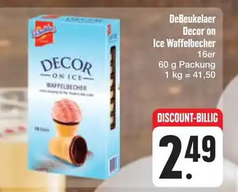 E-Center Debeukelaer decor on ice waffelbecher Angebot