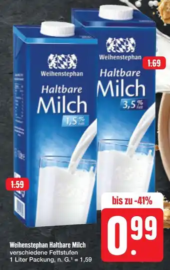 E-Center Weihenstephan haltbare milch Angebot