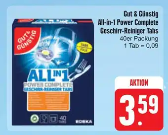 E-Center Gut & günstig all-in-1 power complete geschirr-reiniger tabs Angebot