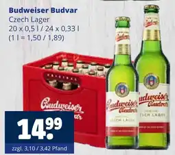 Getränkewelt Budweiser budvar czech lager Angebot