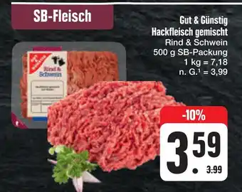 E-Center Gut & günstig hackfleisch gemischt Angebot