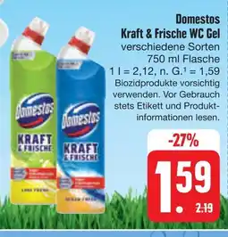 E-Center Domestos kraft & frische wc gel Angebot