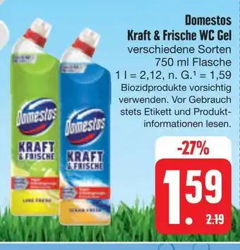 E-Center Domestos kraft & frische wc gel Angebot