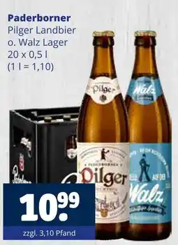 Getränkewelt Paderborner pilger landbier oder walz lager Angebot