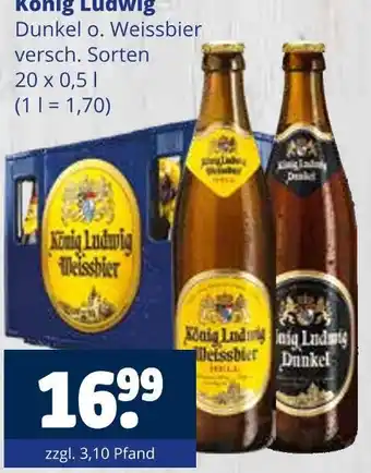 Getränkewelt König ludwig dunkel oder weissbier Angebot