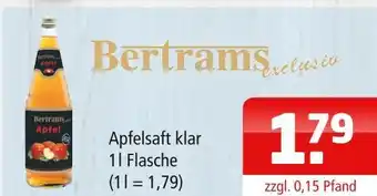 Getränke Oase Bertrams apfelsaft klar Angebot