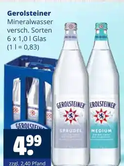 Getränkewelt Gerolsteiner mineralwasser Angebot