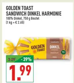 Marktkauf Golden toast sandwich dinkel harmonie Angebot