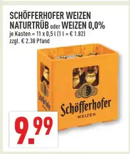 Marktkauf Schöfferhofer weizen naturtrüb oder weizen 0,0% Angebot