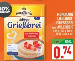 Marktkauf Mondamin lieblings-griessbrei oder -milchreis Angebot