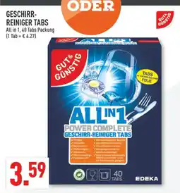 Marktkauf Gut & günstig geschirr-reiniger tabs Angebot