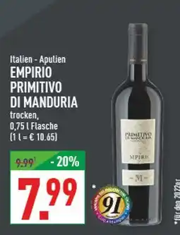 Marktkauf Empirio primitivo di manduria Angebot