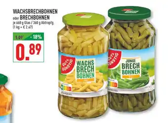 Marktkauf Gut & günstig wachsbrechbohnen oder brechbohnen Angebot