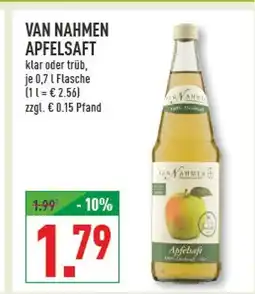 Marktkauf Van nahmen apfelsaft Angebot